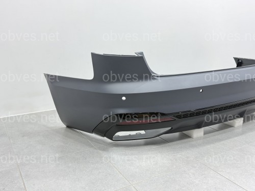 Бампер задний в сборе S-Line 2019+ BLACK для Audi A4 B9 2019-2023