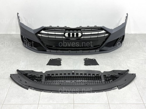 Бампер передний в сборе S-Line для Audi A7 C8 2020+
