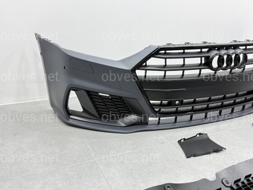Бампер передний в сборе S-Line для Audi A7 C8 2020+