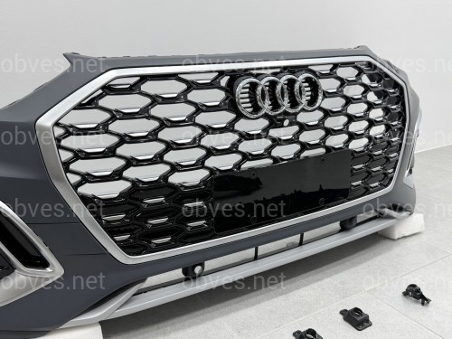 Бампер передний в сборе для Audi Q5 Sportback 2021-2024 Бампер передний в сборе для Audi Q5 Sportback 2021-2024