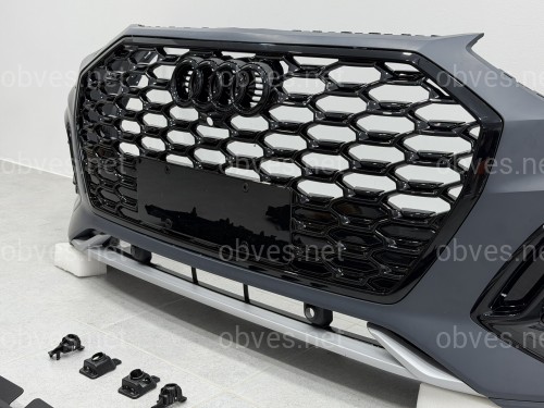 Бампер передний в сборе S-Line BLACK для Audi Q5 Sportback 2021-2024 Бампер передний в сборе S-Line BLACK для Audi Q5 Sportback 2021-2024