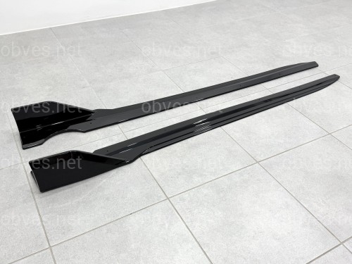 Лезвия под пороги Paradigma BMW X5 G05 F95 2018- 2шт. ABS пластик, цвет черный глянец Лезвия под пороги Paradigma BMW X5 G05 F95 2018- 2шт. ABS пластик, цвет черный глянец