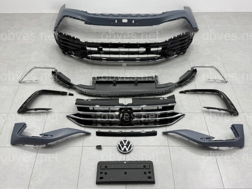 Передний бампер в сборе R-Line для Volkswagen Tiguan 2022-2024