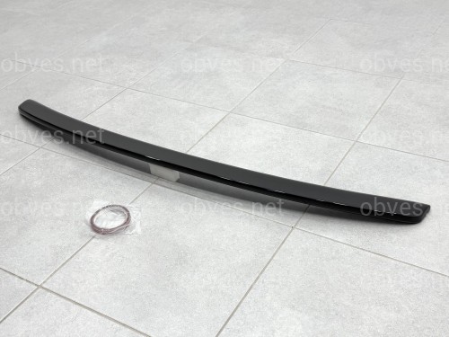 Спойлер лип багажника Mercedes-Benz E class W211 2003-2009 ABS пластик, цвет черный глянец