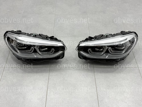 Фары Adaptive LED до рестайлинга комплектные с блоками для BMW X3 G01 F97 / X4 G02 F98 2018-2021 2шт.