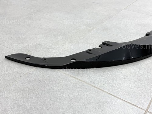 Юбка переднего бампера M-Performance BMW 4 series G22 2020+ ABS пластик, черный глянец