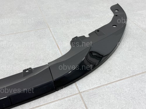 Юбка переднего бампера M-Performance BMW 4 series G22 2020+ ABS пластик, черный глянец
