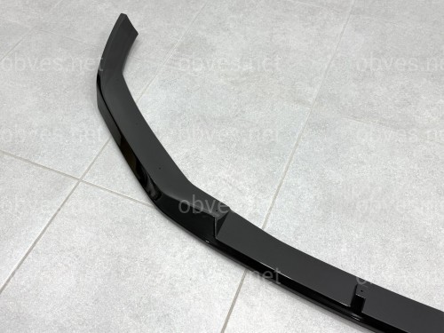 Накладка переднего бампера M-Paket BMW 5 series G30 G31 LCI 2020-2023, черный глянец Накладка переднего бампера M-Paket BMW 5 series G30 G31 LCI 2020-2023, черный глянец