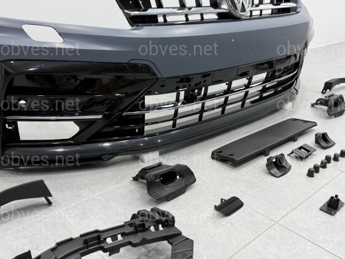 Передний бампер в сборе с арками R-Line Volkswagen Tiguan 2017-2021
