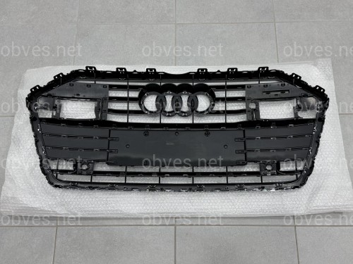 Решетка радиатора ПОД РАДАРЫ Audi A6 C8 2018+ темно-серая с хромом Решетка радиатора ПОД РАДАРЫ Audi A6 C8 2018+ темно-серая с хромом
