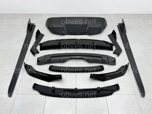 Комплект обвеса M-Performance (юбка, диффузор, лезвия, козырек) для BMW X5 F15 2014-2018, цвет черный глянец Комплект обвеса M-Performance (юбка, диффузор, лезвия, козырек) для BMW X5 F15 2014-2018, цвет черный глянец