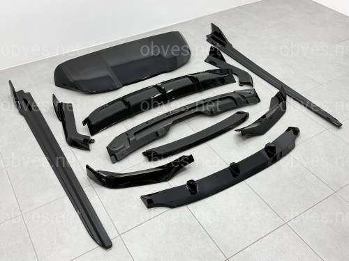 Комплект обвеса M-Performance (юбка, диффузор, лезвия, козырек) для BMW X5 F15 2014-2018, цвет черный глянец Комплект обвеса M-Performance (юбка, диффузор, лезвия, козырек) для BMW X5 F15 2014-2018, цвет черный глянец