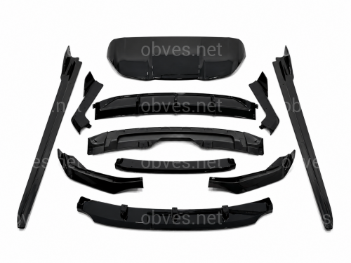 Комплект обвеса M-Performance (юбка, диффузор, лезвия, козырек) для BMW X5 F15 2014-2018, цвет черный глянец Комплект обвеса M-Performance (юбка, диффузор, лезвия, козырек) для BMW X5 F15 2014-2018, цвет черный глянец