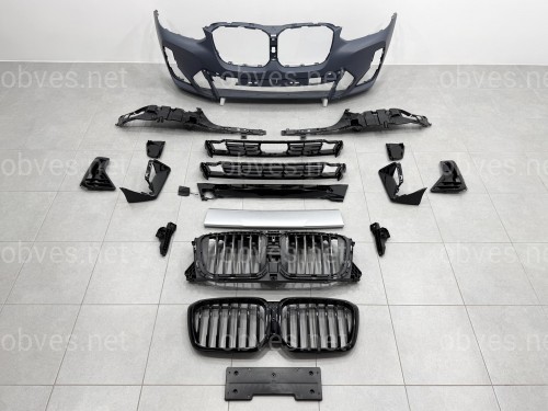 Обвес M paket LCI для BMW X4 G02 2022-2024 (бампера в сборе, арки, пороги, молдинги, вых. трубы)