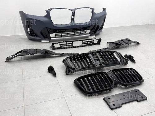 Обвес M paket LCI для BMW X4 G02 2022-2024 (бампера в сборе, арки, пороги, молдинги, вых. трубы)