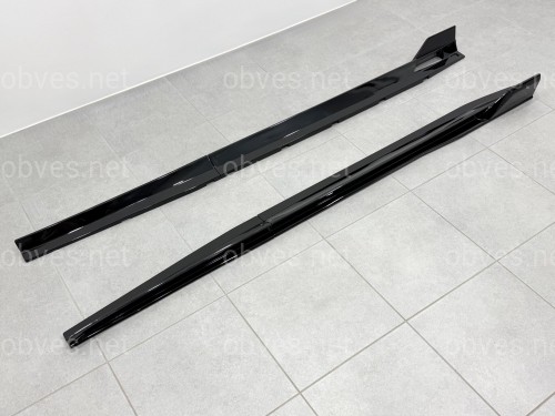 Лезвия под пороги Paradigm длинные BMW X5 G05 F95 2018- 2шт. ABS черный глянец Лезвия под пороги Paradigm длинные BMW X5 G05 F95 2018- 2шт. ABS черный глянец
