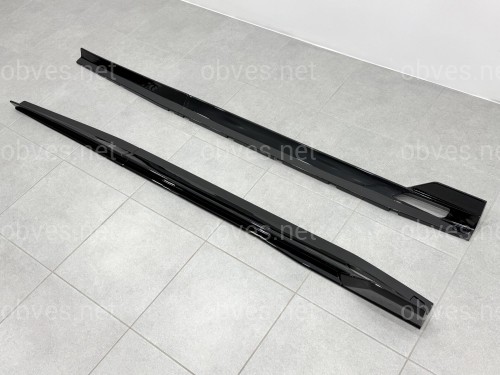 Лезвия под пороги Paradigm длинные BMW X5 G05 F95 2018- 2шт. ABS черный глянец Лезвия под пороги Paradigm длинные BMW X5 G05 F95 2018- 2шт. ABS черный глянец