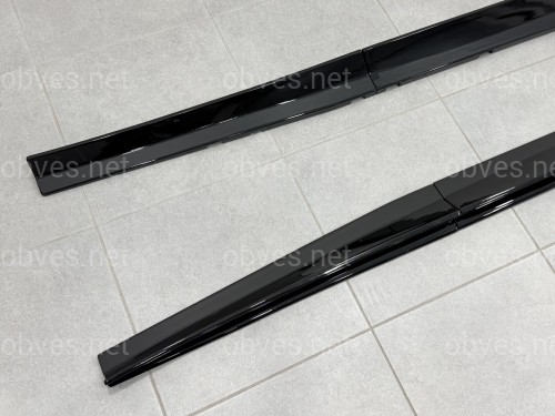 Лезвия под пороги Paradigm длинные BMW X5 G05 F95 2018- 2шт. ABS черный глянец Лезвия под пороги Paradigm длинные BMW X5 G05 F95 2018- 2шт. ABS черный глянец