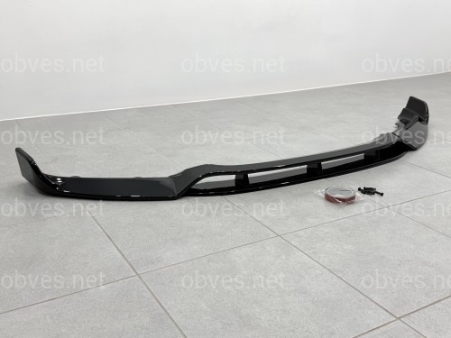 Юбка переднего бампера Paradigma BMW X6 F16 2013-2018, цвет черный глянец