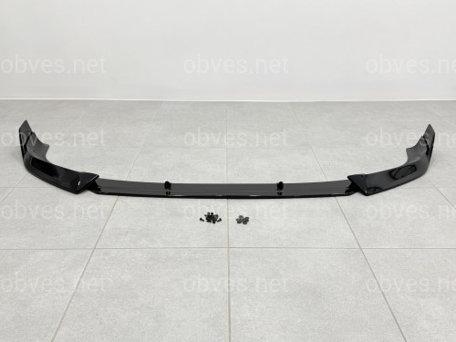 Юбка переднего бампера M-Performance для BMW X1 U11 U12 2022- ABS пластик, черный глянец