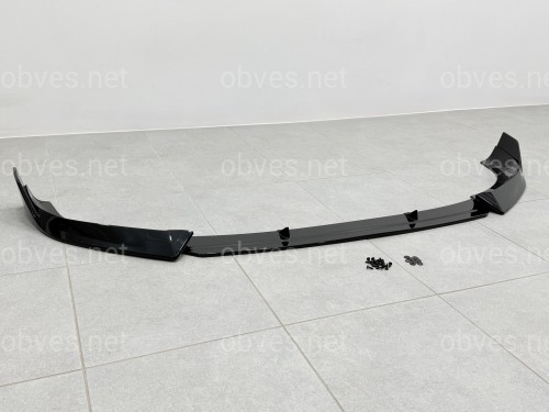 Юбка переднего бампера M-Performance для BMW X1 U11 U12 2022- ABS пластик, черный глянец