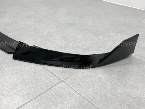 Юбка переднего бампера M-Performance для BMW X1 U11 U12 2022- ABS пластик, черный глянец