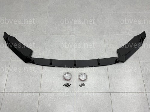 Юбка переднего бампера для BMW X5M F85 X5 F15 2013-2018, цвет черный глянец Юбка переднего бампера для BMW X5M F85 X5 F15 2013-2018, цвет черный глянец