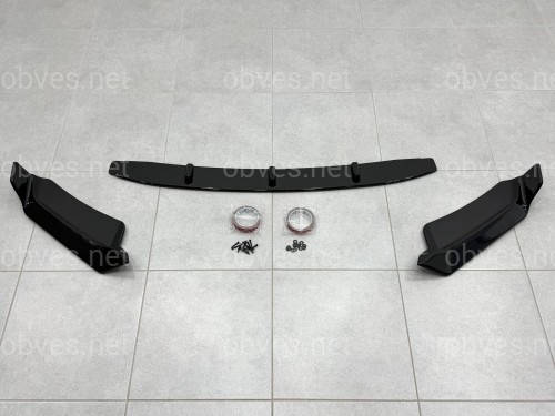 Юбка переднего бампера для BMW X5M F85 X5 F15 2013-2018, цвет черный глянец Юбка переднего бампера для BMW X5M F85 X5 F15 2013-2018, цвет черный глянец