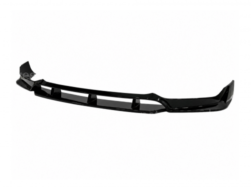Юбка переднего бампера M paket Paradigm Black Knight для BMW X6 G06 2018-2022, цвет черный глянец Юбка переднего бампера M paket Paradigm Black Knight для BMW X6 G06 2018-2022, цвет черный глянец
