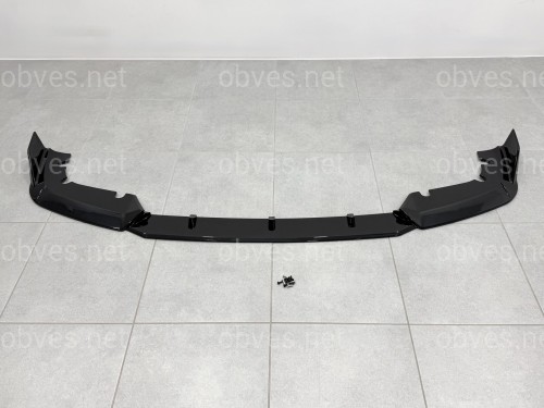 Юбка переднего бампера для BMW X5M G05 F95 2019-2022 ABS пластик, черный глянец