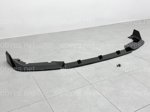 Юбка переднего бампера для BMW X5M G05 F95 2019-2022 ABS пластик, черный глянец
