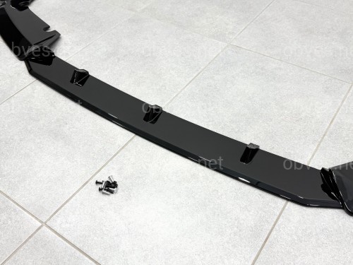Юбка переднего бампера для BMW X5M G05 F95 2019-2022 ABS пластик, черный глянец