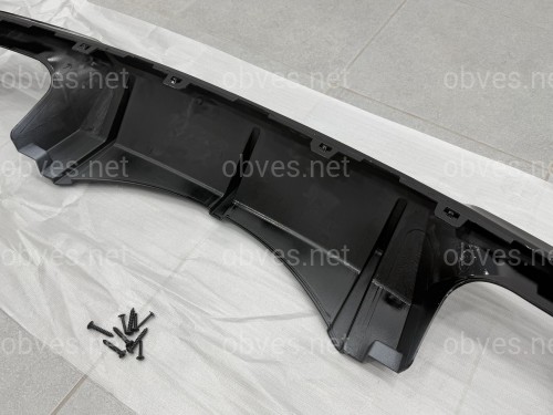 Накладки диффузора заднего бампера для BMW X5M F85 2014-2018 ABS пластик, черный глянец Накладки диффузора заднего бампера для BMW X5M F85 2014-2018 ABS пластик, черный глянец