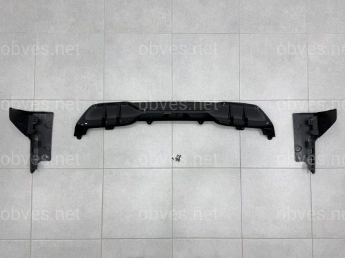 Диффузор заднего бампера M Performance BMW X5 G05 2018+ ABS пластик, цвет черный глянец Диффузор заднего бампера M Performance BMW X5 G05 2018+ ABS пластик, цвет черный глянец