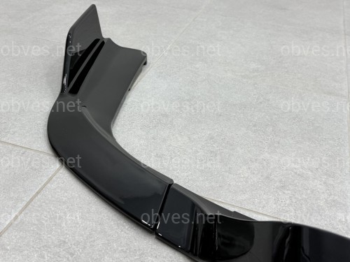 Накладки диффузора заднего бампера Paradigma BMW X6 F16 2013-2018, цвет черный глянец
