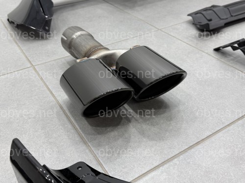 Комплект обвеса M-Performance (юбка, диффузор, лезвия, спойлер, трубы) для BMW X3 G01 2018-2021, цвет черный глянец Комплект обвеса M-Performance (юбка, диффузор, лезвия, спойлер, трубы) для BMW X3 G01 2018-2021, цвет черный глянец