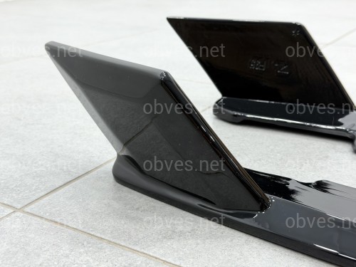 Плавники заднего бампера для X5 G05 X5M F95 2018+, ABS пластик, черный глянец