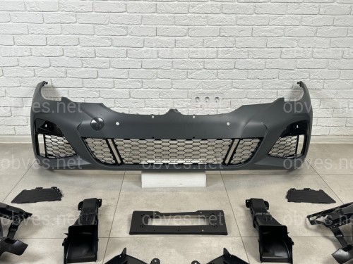 Передний бампер M paket BMW 3 series G20 G21 2019-2022