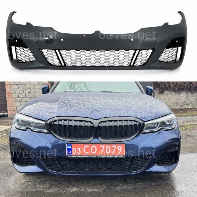 Передний бампер M paket BMW 3 series G20 G21 2019-2022