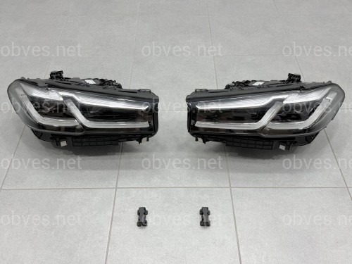 Фары Adaptive LED 2 РЕЖИМА ДХО LCI 2020+ для BMW G30 / G31 2016-2020 с заменой бампера Фары Adaptive LED 2 РЕЖИМА ДХО LCI 2020+ для BMW G30 / G31 2016-2020 с заменой бампера