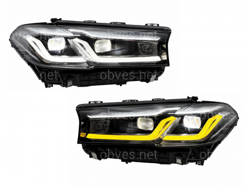 Фары Adaptive LED 2 РЕЖИМА ДХО LCI 2020+ для BMW G30 / G31 2016-2020 с заменой бампера Фары Adaptive LED 2 РЕЖИМА ДХО LCI 2020+ для BMW G30 / G31 2016-2020 с заменой бампера