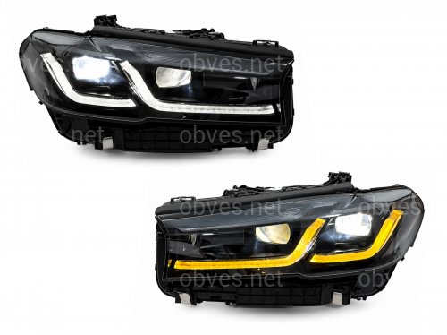 Фары Shadow Line 2 РЕЖИМА ДХО LCI 2020+ для BMW G30 / G31 2016-2020 с заменой бампера Фары Shadow Line 2 РЕЖИМА ДХО LCI 2020+ для BMW G30 / G31 2016-2020 с заменой бампера