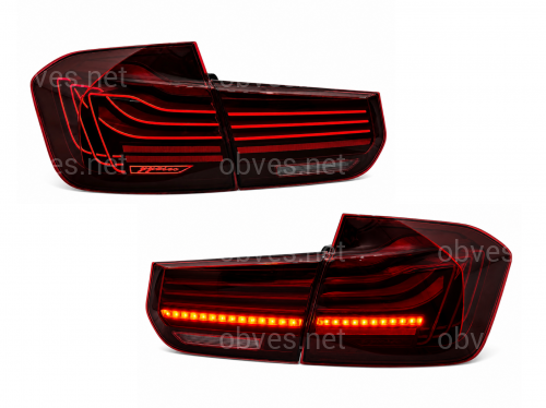 Задние LED фонари стиль CSL для BMW 3 series F30 2012-2018 красные, комплект 4шт. Задние LED фонари стиль CSL для BMW 3 series F30 2012-2018 красные, комплект 4шт.
