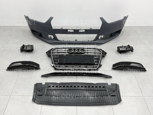 Бампер передний в сборе S-Line для Audi A4 B8 2012-2015 Бампер передний в сборе S-Line для Audi A4 B8 2012-2015