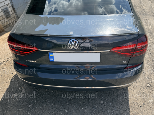 Спойлер лип Volkswagen Passat B7 B8 USA NMS 2011-2019 ABS пластик, цвет черный глянец