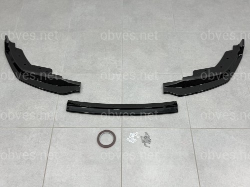 Накладка переднего бампера M-Performance BMW 3 series G20 G21 2018-2022 ABS пластик, цвет черный глянец Накладка переднего бампера M-Performance BMW 3 series G20 G21 2018-2022 ABS пластик, цвет черный глянец