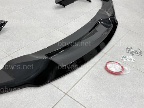Юбка переднего бампера M-Performance MAD F30 F31 2012-2018, цвет черный глянец Юбка переднего бампера M-Performance MAD F30 F31 2012-2018, цвет черный глянец