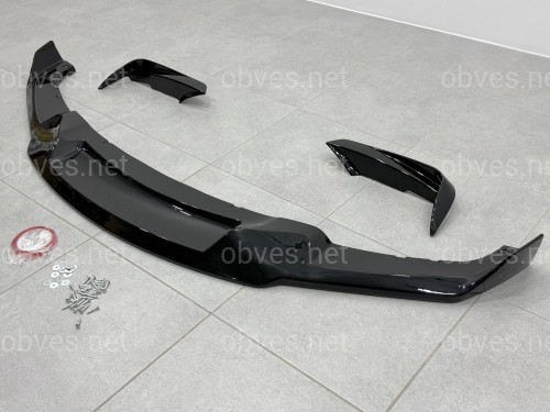 Юбка переднего бампера M-Performance MAD F30 F31 2012-2018, цвет черный глянец Юбка переднего бампера M-Performance MAD F30 F31 2012-2018, цвет черный глянец
