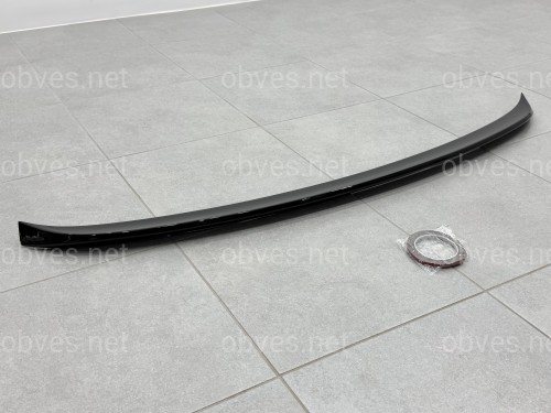 Спойлер под стекло (нижний) BMW X5 F15 2013-2018 ABS пластик цвет, черный глянец
