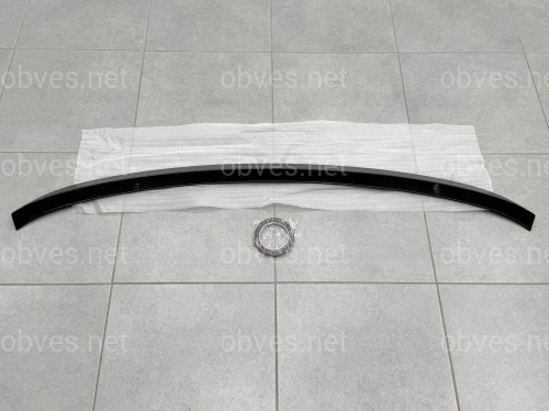 Спойлер под стекло (нижний) BMW X5 F15 2013-2018 ABS пластик цвет, черный глянец
